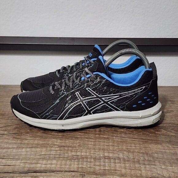 Asics Frequent Trail Women's Running Shoes Size 6.5 Black - Picture 1 of 8